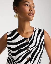 Zebra Refined Crewneck Sweater Vest