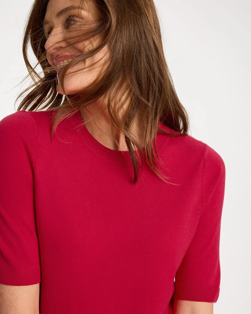 Ella Short-Sleeve Sweater