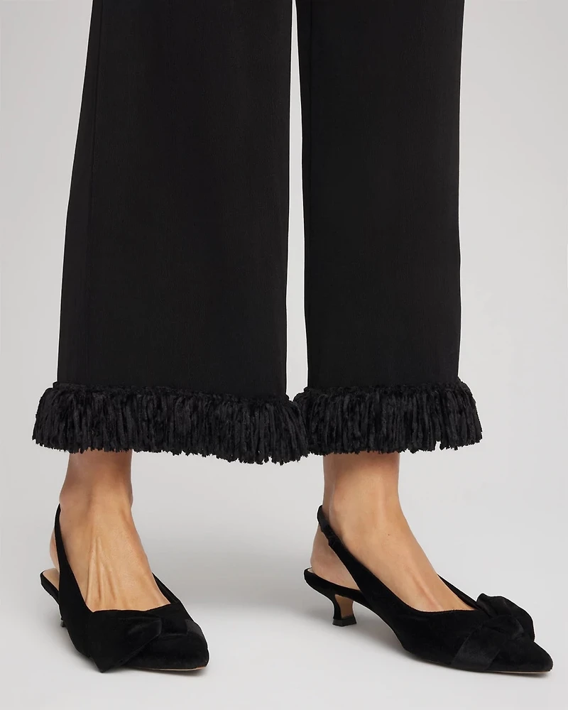 Travelers™ Collection Fringe Hem Cropped Pants