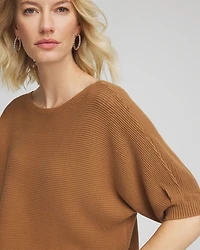 Ribbed Combed Cotton Sweater