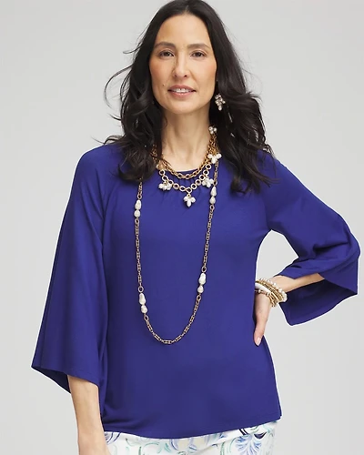 Touch of Cool™ Angel-Sleeved Blouse