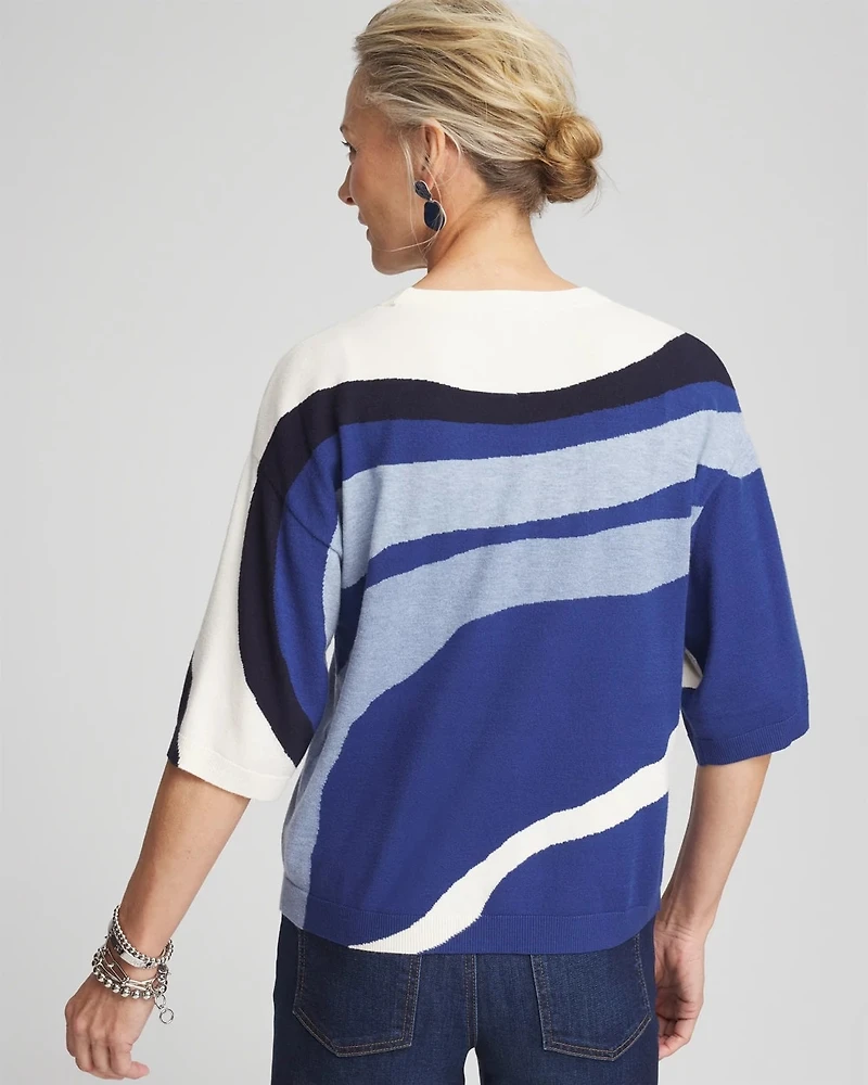 Colorblock Easy Pullover Sweater