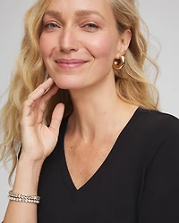 Cotton Stretch 3/4 Sleeve Tee