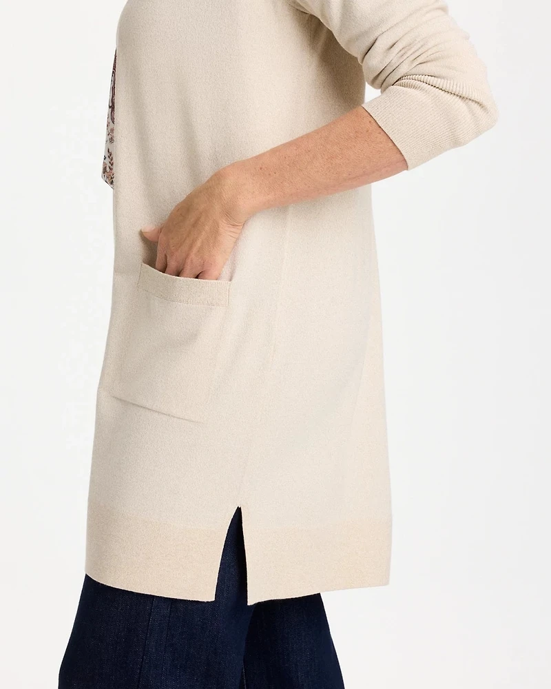 Ella Metallic Pocketed Cardigan