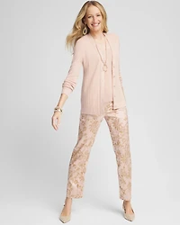 Lurex Ribbed Cardigan