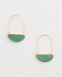 Resin Threader Drop Earrings