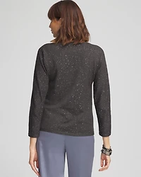 Scattered Sequin Pullover Sweater