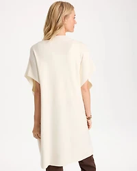 Long Button-Front Ruana