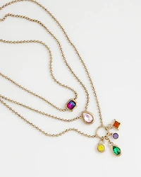 Multi-Strand Gem Necklace