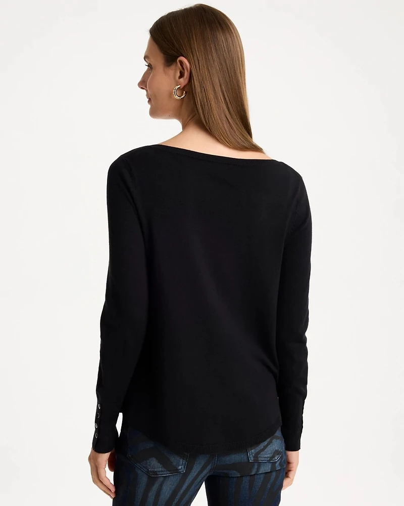 Ella Bateau Pullover Sweater