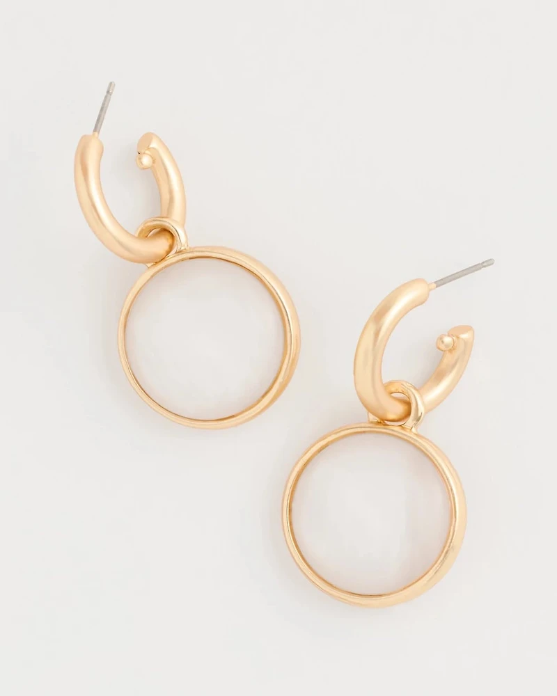 Swan Mini Charm Earrings