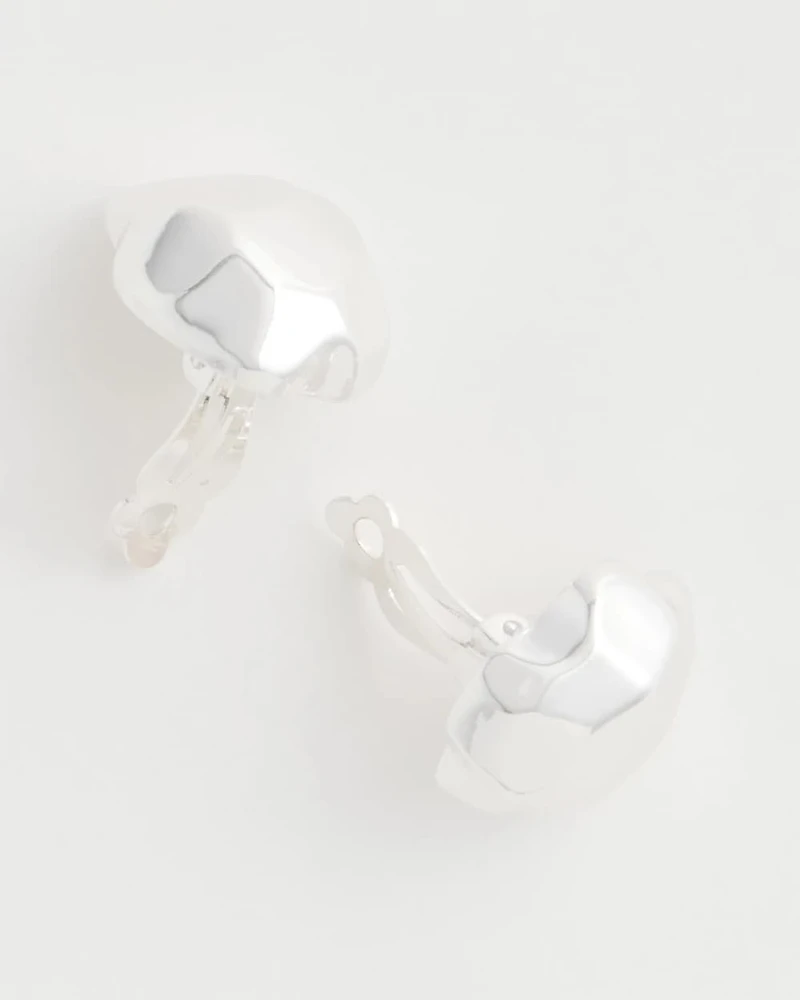 Hammered Clip-On Earrings
