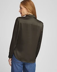 Stretch Satin Blouse