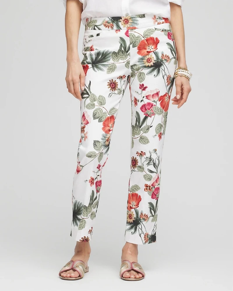 Brigitte™ Slub Cropped Pants