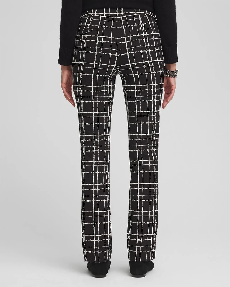Brigitte Plaid Slim Pants