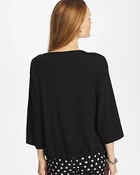 Matte Jersey Bubble Hem Top