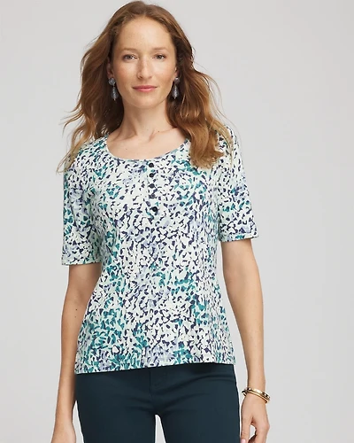 Pima Cotton Henley Tee