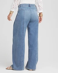 Drape Wide-Leg Jeans