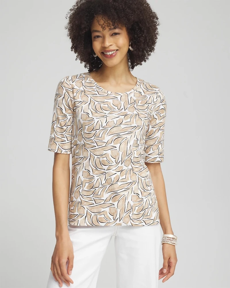 Modern Jewel Neck Tee