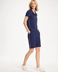 Zenergy® Soft Pique Piped Pullover