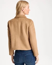 Bejeweled Long-Sleeve Chore Jacket