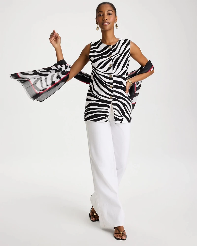 Zebra Refined Crewneck Sweater Vest