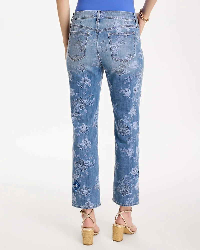 Embellished Girlfriend Crop Jean