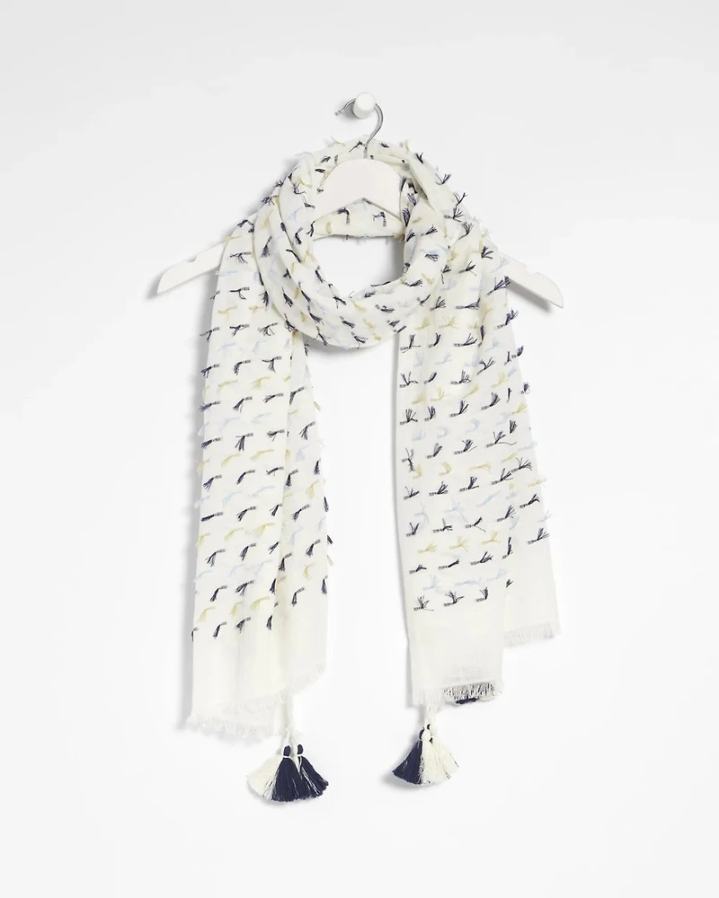 Fringe Oblong Scarf