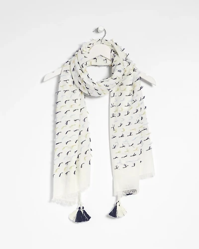 Fringe Oblong Scarf