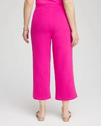 Zenergy® French Terry Gauze-Inset Cropped Pants
