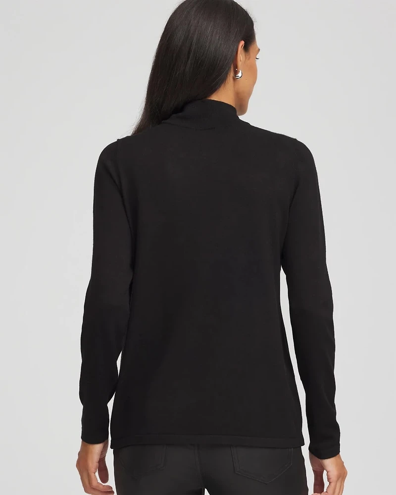 Ella Embellished Mockneck Sweater