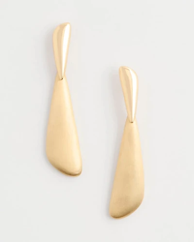 Golden Linear Drop Earrings