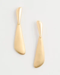Golden Linear Drop Earrings
