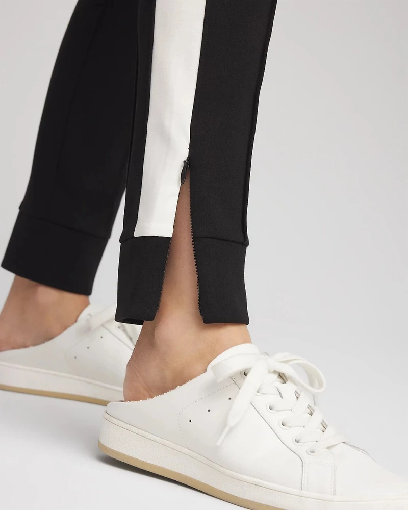 Zenergy® Double-Knit Colorblock Ankle Pants