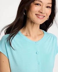 Refined Button Tee
