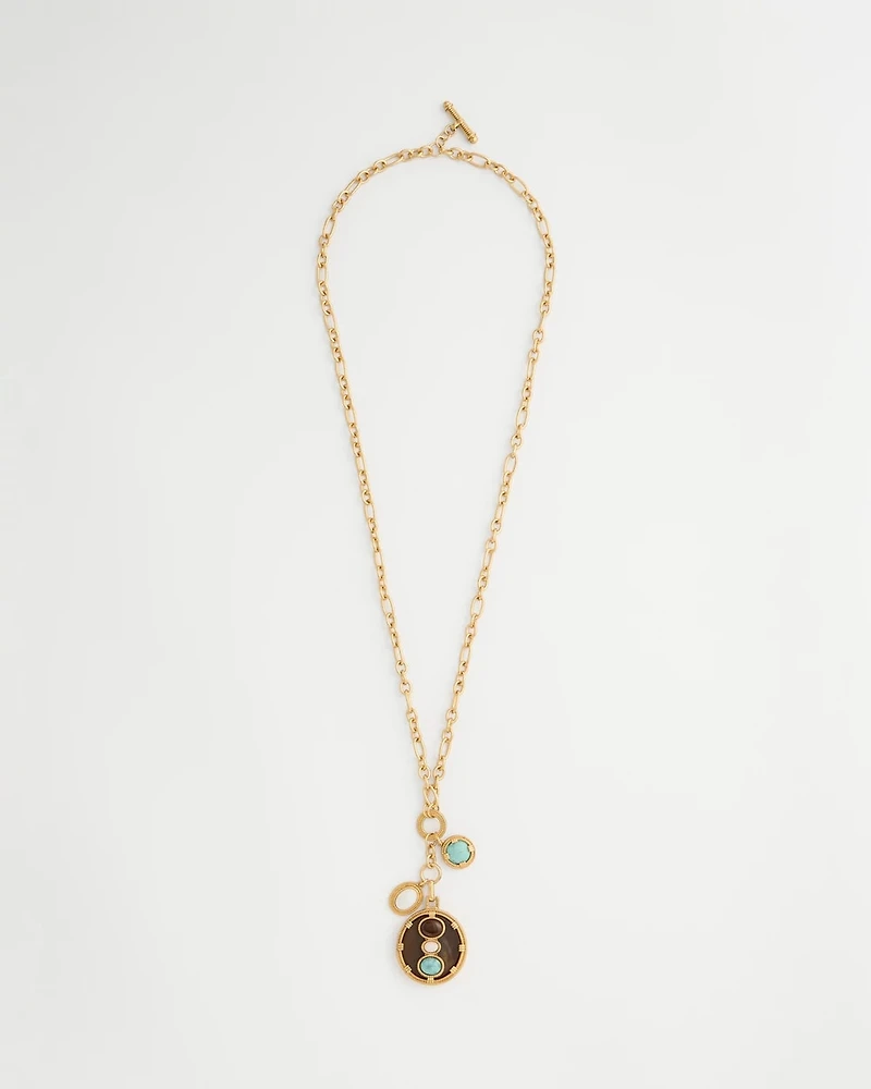 Convertible Pendant Toggle Necklace