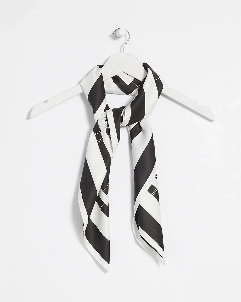 Graphic Stitch Square Scarf