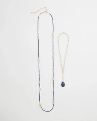 Convertible Beaded Pendant Necklace