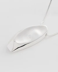 Adjustable Silver-Tone Pendant Necklace