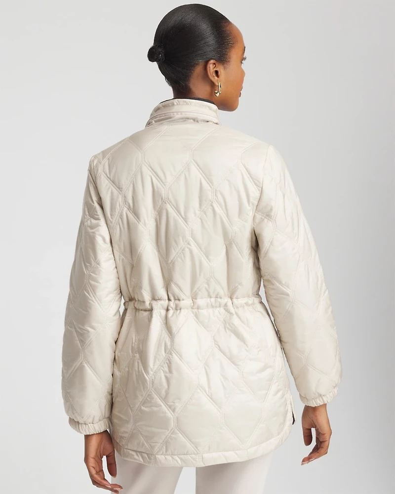 Zenergy® Water-Resistant Quilted Anorak Jacket