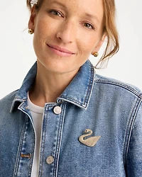 Sparkling Swan Brooch