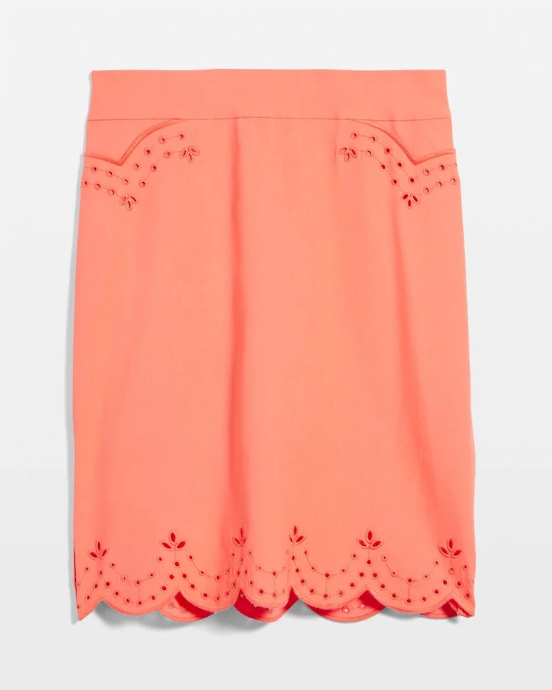 Brigitte™ Eyelet Scalloped Hem Skort