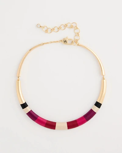 Thread Wrapped Collar Necklace