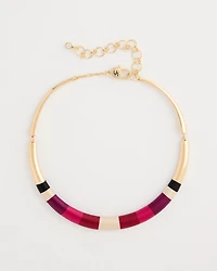 Thread Wrapped Collar Necklace