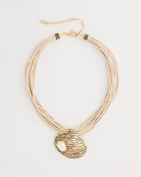 Golden Shell Pendant Necklace