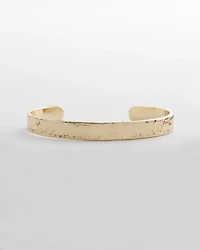 Goldtone Flexible Cuff Bracelet
