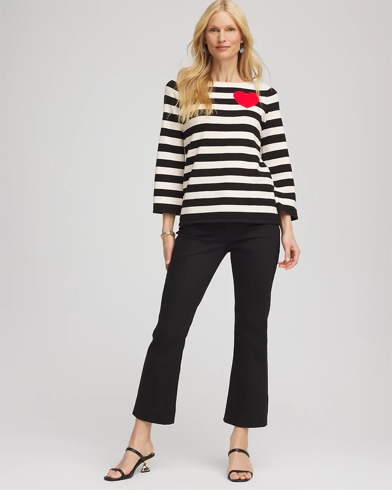 Striped V-Day Pullover
