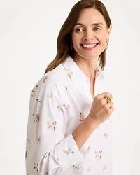 Poplin Cotton Dog Print Popover
