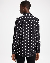 No Iron™ Stretch Polka Dot Shirt