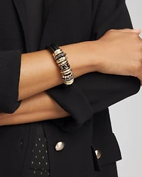 Black & Goldtone Charm Bracelet